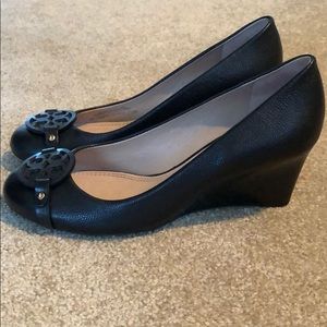 Tory Burch leather wedges